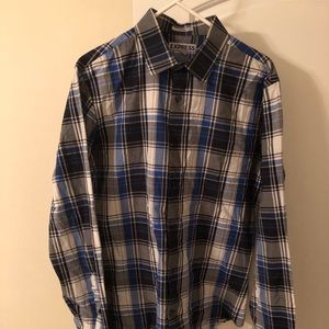 ⚫️🔵⚪️ Men’s Express Custom Fit Button Down (Sz L)
